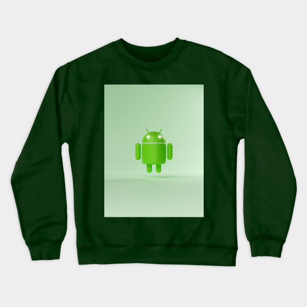 Android Robot Crewneck Sweatshirt by VonKagaoan